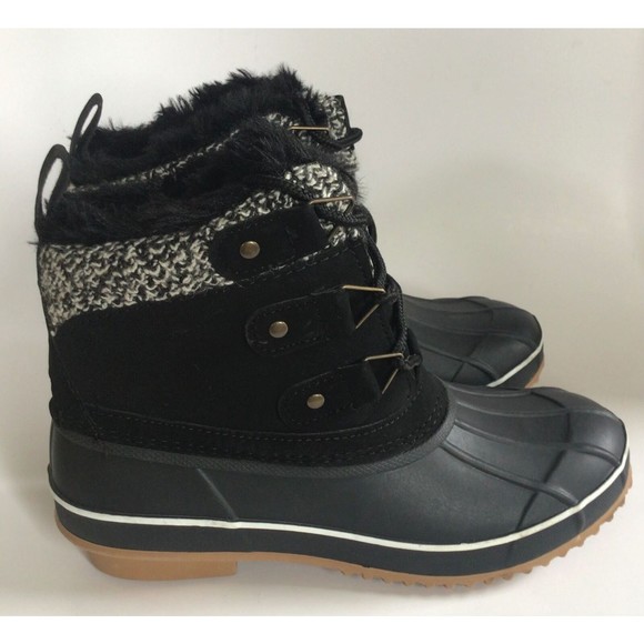 NEW KHOMBU Women's Keri Faux Fur-Lined Duck Boots (Size 7) - Picture 3 of 11